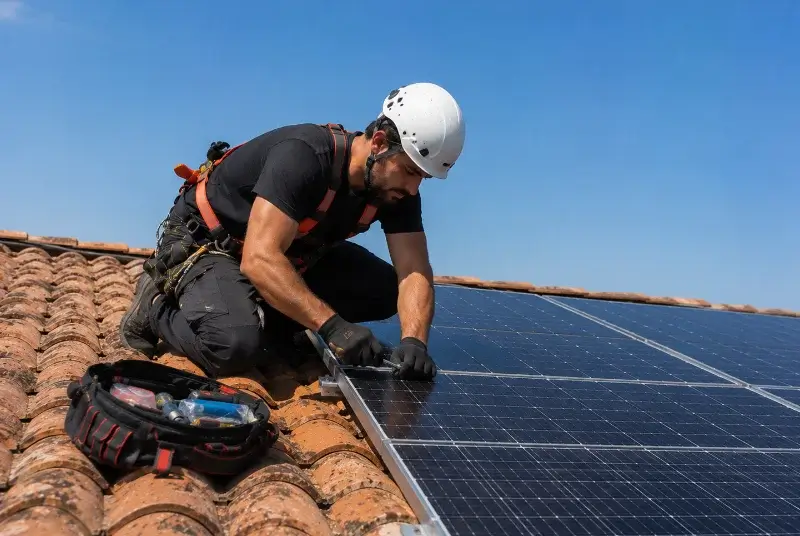 Maintenance et monitoring de panneaux solaires à Fontaines-Saint-Martin